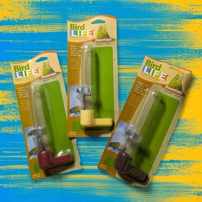 Penn-Plax Bird-Life Seed or Water Dispenser   Glass Tube with Cage Clip BA335