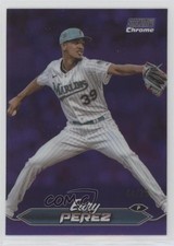 2024 Topps Stadium Club Chrome Purple Refractor 44/75 Eury Perez Pérez #139 v1x