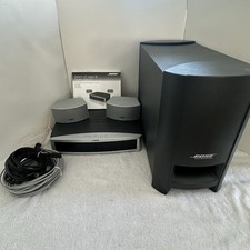 BOSE AV3-2-1 CD DVD Media Center Powered Speaker System 2 Remotes, Manual