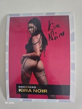 KIRA NOIR REPRO PHOTO PRINT XL 15x20cm Autograph NUDE BOUDOIR