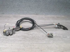 86-88 TOYOTA SUPRA MK3 FUEL DOOR TRUNK OPEN RELEASE HANDLE W CABLE & LATCH OEM