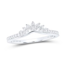 1/6CTW-DIA CN CROWN ENHANCER RING