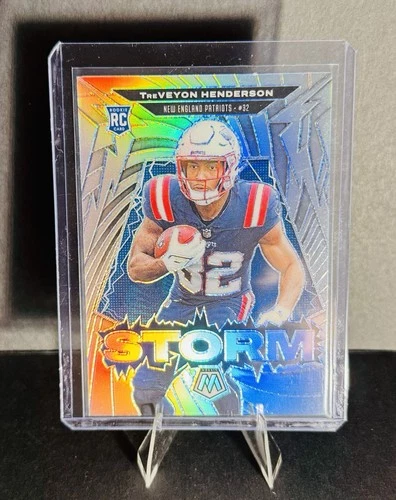 2025 Panini Mosaic TreVeyon Henderson Storm Silver Prizm SP Rookie #9 RC