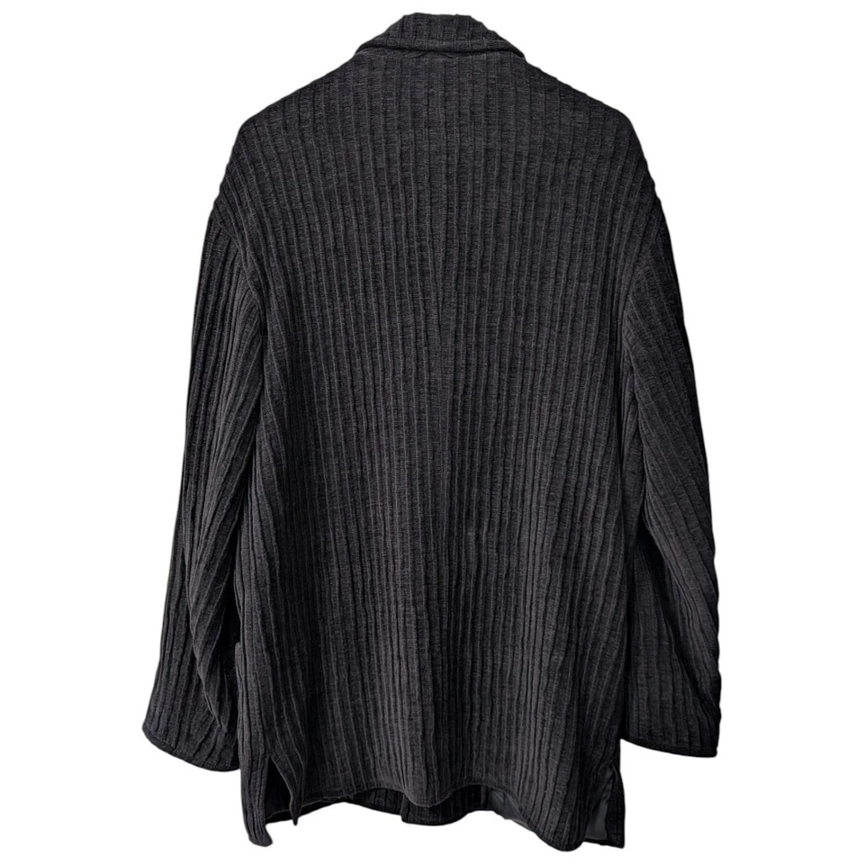 复古 Jhane Barnes 男式意大利灯芯绒风格夹克/夹克 - M 码 - 黑色 — 第 4/4 张图片