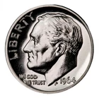 1964 Roosevelt Dime 90% Silver Choice Gem Proof Luster 10C US Coin #100