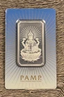 ONE  1oz .999 PAMP Suisse Fine Silver Bar | Hindu Goddess Lakshmi | Assayer Card