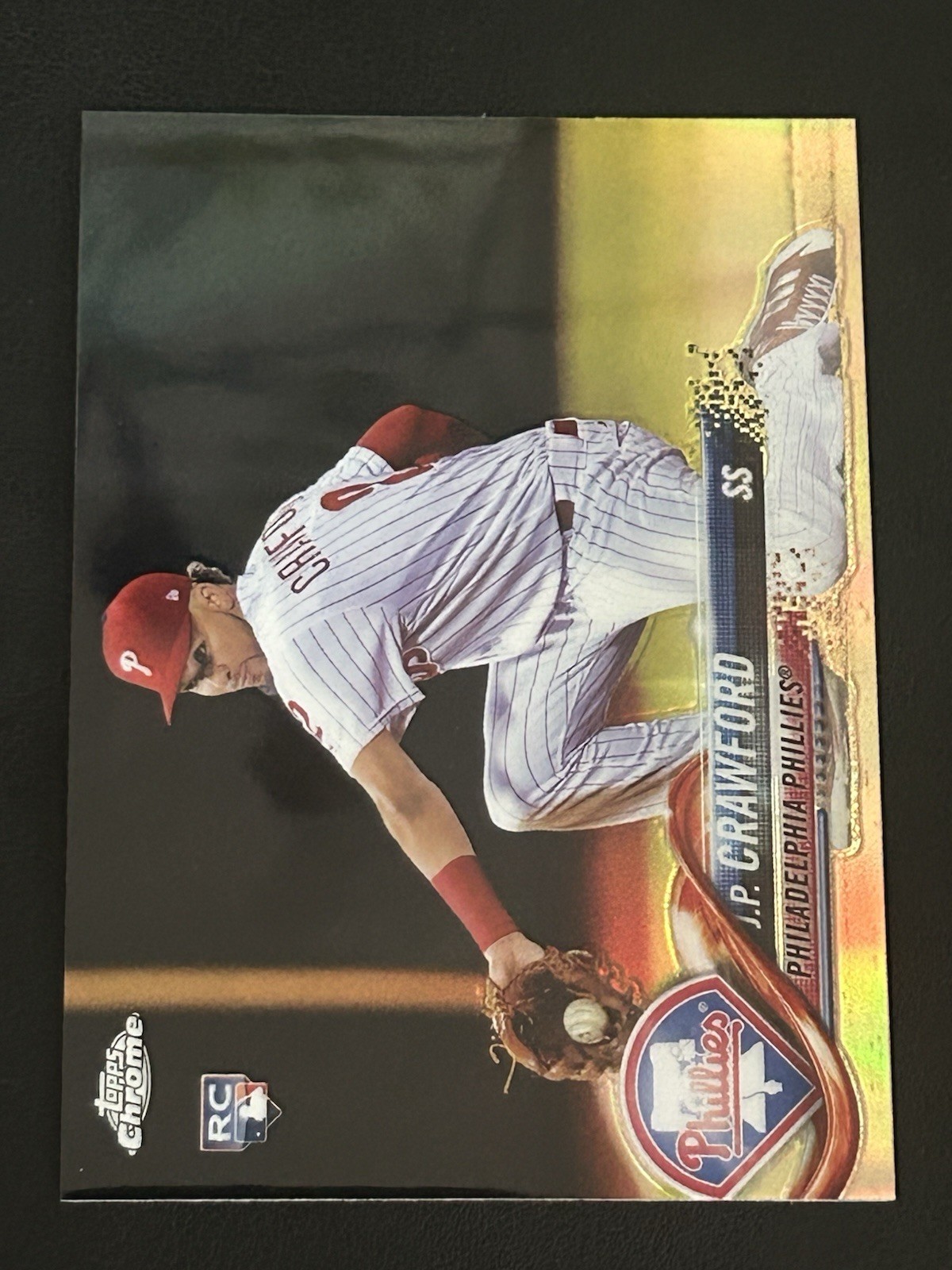 2018 Topps Chrome Refractor - J.P. Crawford #61 (RC) Rookie. Box5
