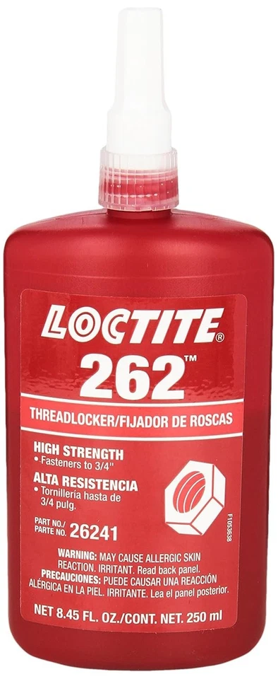 Red Thread Locker 262 - High Strength - 250 mL Bottle - Image 2 of 4