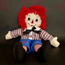 Vintage RAGGEDY ANDY Classic Plush Rag Doll Applause 16” Embroidered FACE #31848