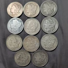 Lot of 11-1900's Morgan $1 Silver Dollars-Multi mint marks and dates