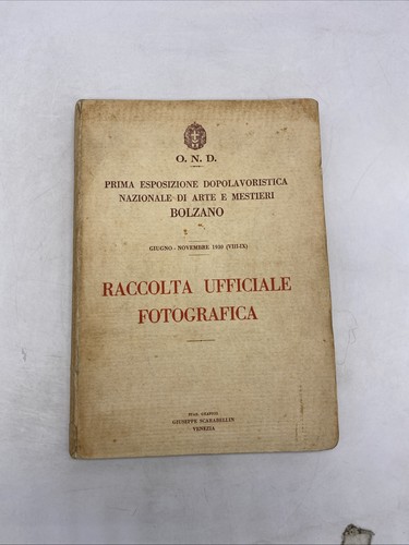 O.N.D. - RACCOLTA UFFICIALE FOTOGRAFICA - SCARABELLIN ED. VENEZIA - Foto 1 di 24