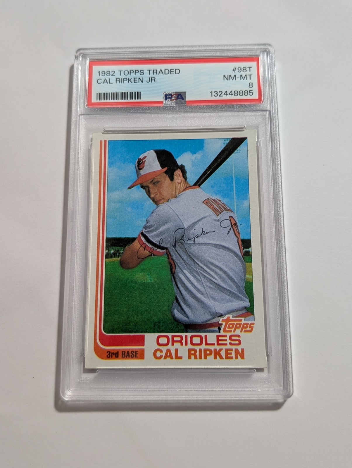 1982 Topps Traded Cal Ripken Jr #98T Rookie PSA 8 Baltimore Orioles
