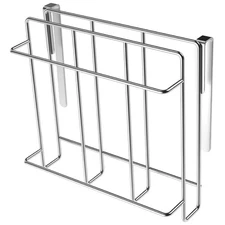 Stainless Steel Under/Over Cabinet Cutting Board and Kitchen Towel Rack – Spa...