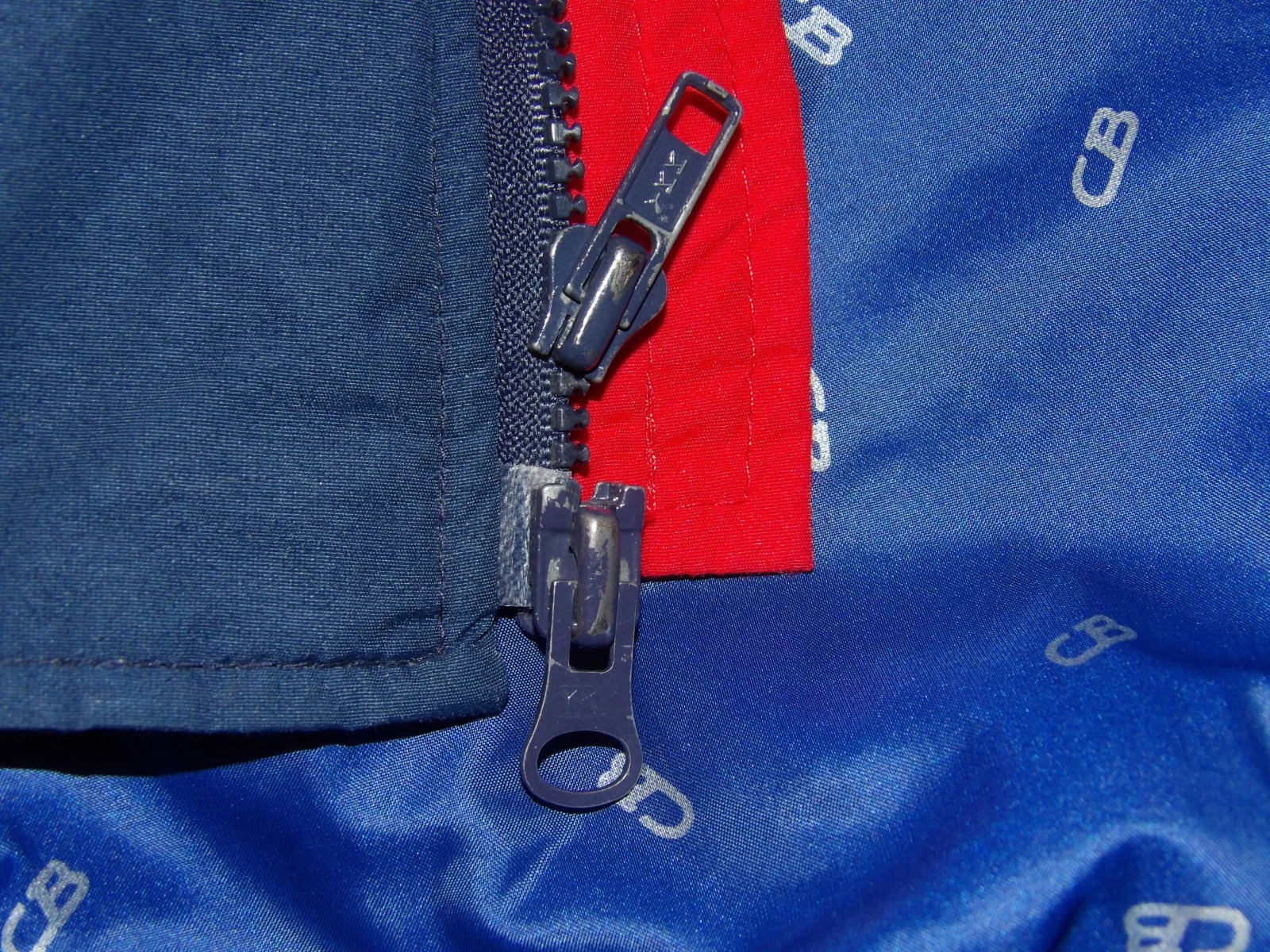VINTAGE 1985 "McLAREN NORTH AMERICA" EMBROIDERED JACKET! CB SPORTS! RED & NAVY S image 11
