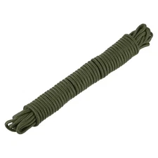 1 Pcs Nylon Rope 1/4" x49ft Solid Braided Cord 1/4"x49ft Dark Green