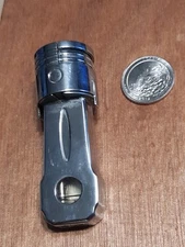 Vintage Unique Lighter For Repair Piston Car G.e.t Rare Novelty Silvertone H67