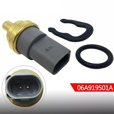 2 Pins Engine Coolant Temperature Sensor 06A919501A For Audi Seat Skoda VW NEW