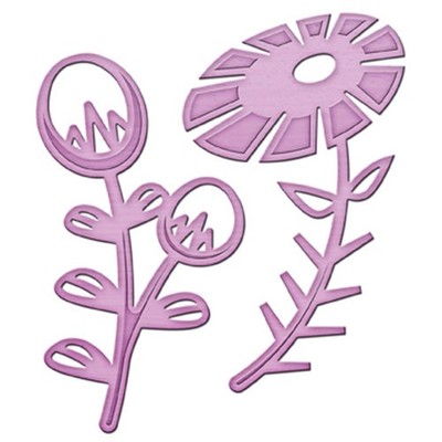 Spellbinders In'spire Stanz- & Prägeschablone  Flower Power I 2 Stanzer