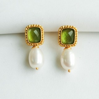 Orecchini a goccia Julie Vos Marbella in oro con perle | NUOVI