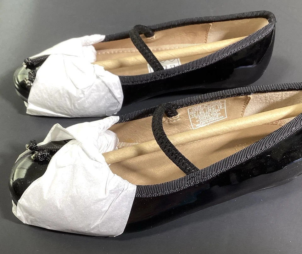 NWB Polo Ralph Lauren Nellie Leather Ballet Flat Toddler 10 - Image 3 of 4