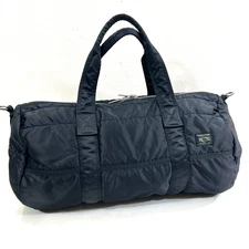 PORTER Tanker Boston Duffle Bag Drum Nylon Black Travel Gym Yoshida Japan Used