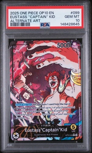 Eustass "Captain" Kid 099 PSA 10 One Piece Alternate Art