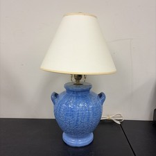 Fulper Pottery Lamp Art Deco Old Blue Flambe Glaze-Rare!