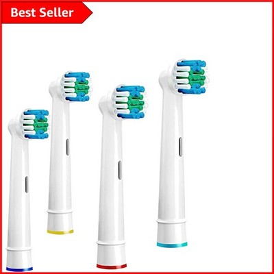 Oral B kompatible 4er Pack weiche Bürstenköpfe - hervorragende Reinigung für empfindliches Zahnfleisch