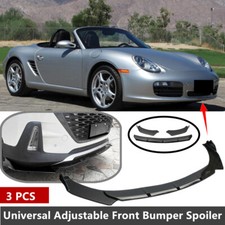 Add-on Universal Fit For 05-08 Porsche Boxster Front Lip Spoiler Splitter Black Add-on Universal Fit For 05-08 Porsche Boxster Front Lip Spoiler Splitter Black