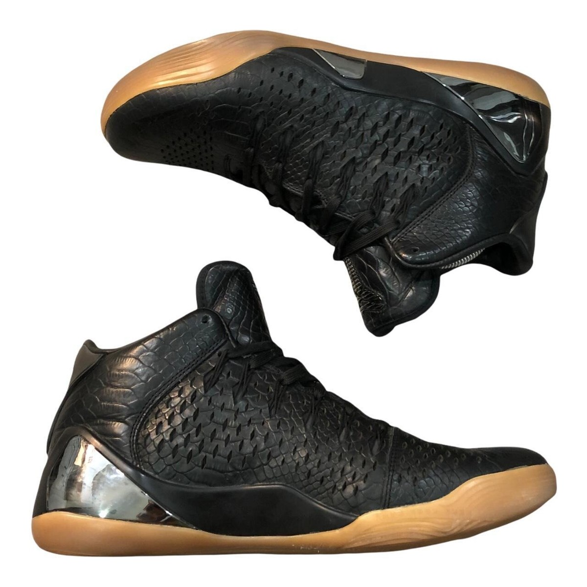 Nike Kobe 9 Mid Ext Qs Snakeskin Black Gum | eBay