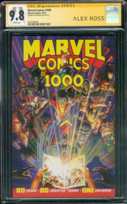 Marvel Comics 1000 CGC 9.8 SS Alex Ross Custom Label 10/19 | eBay