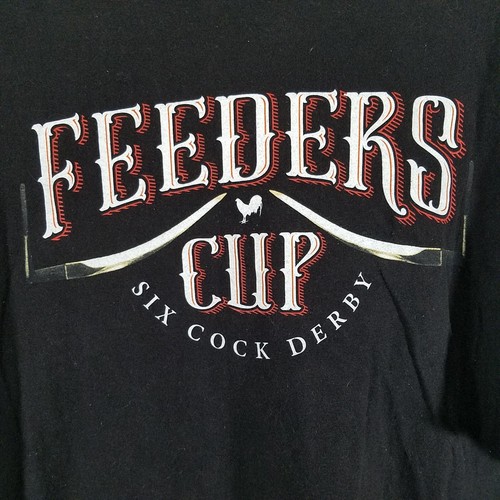 Feeders Cup Shirt Mens 2XL Black Six Cock Derby Hawaii 2023 - Picture 2 of 9