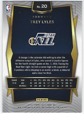 2016-17 Select Silver Holo Prizm Trey Lyles