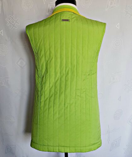 AUTÉNTICO CHALECO SIN MANGAS DE GOLF ESCADA VERDE LIMÓN DE COLECCIÓN TALLA: US6/EU34 - Imagen 3 de 9