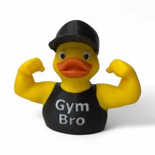 Gym Bro Duck – Buff & Hilarious Fitness Duck Collectible