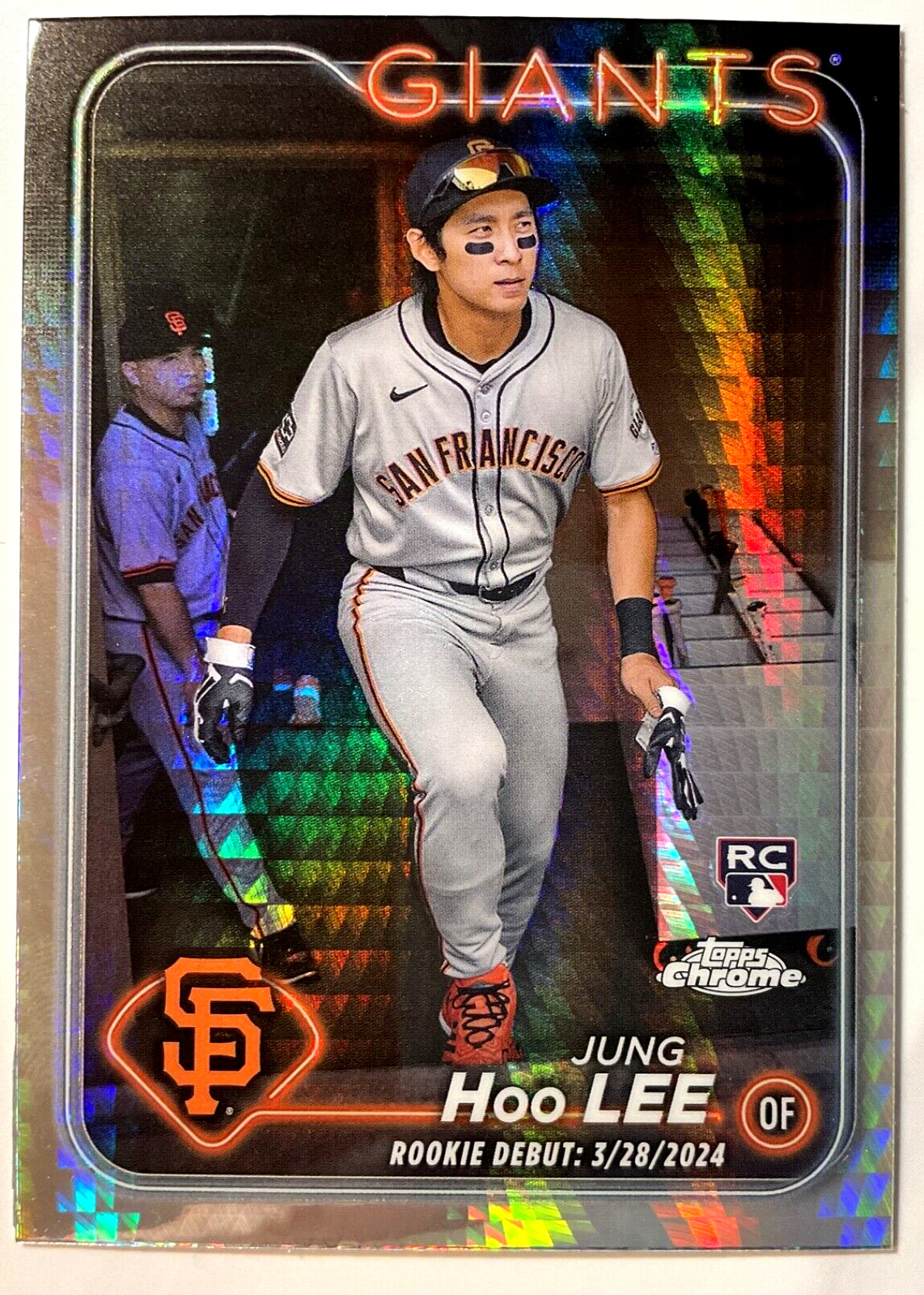 2024 Topps Chrome Update Jung Hoo Lee Rookie Prism Refractor Giants USC185