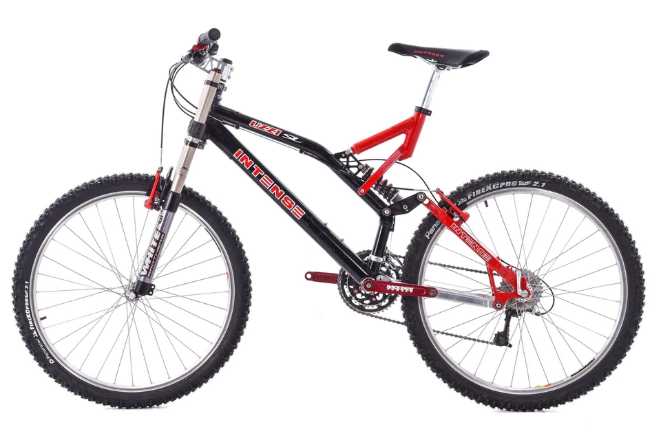 Bicicleta de Montaña Grande USADA Intense Uzzi SL 3x8 Velocidad Blanca Brothers Horquilla Foto 2 de 4