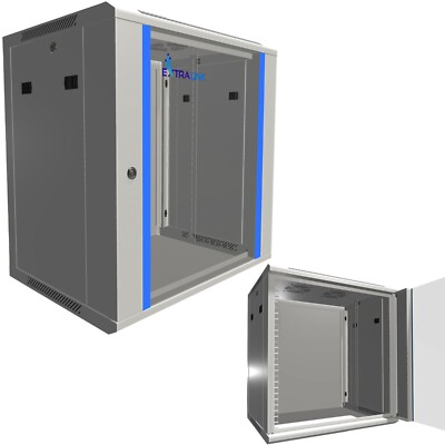 19'' Extralink Netzwerkschrank Serverschrank Wandgehäuse 19''  12HE 600x450 Grau