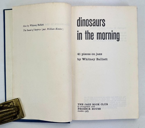 Jazz Book Club; Dinosaurs in the Morning, Whitney Balliett, 1965. No. 56 - Picture 4 of 7