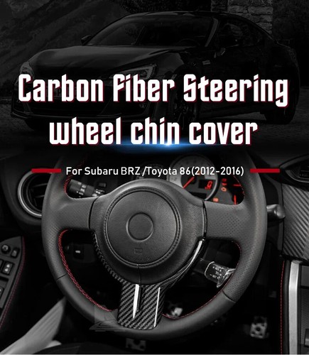 For Toyota 86 Subaru BRZ 2012-2016 Real Carbon Fiber Steering Wheel Trim Cover - Picture 9 of 20
