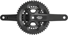 microSHIFT Sword Black 2x Crankset - 165mm 9-Speed 48/31t 110/80 Asym BCD JIS