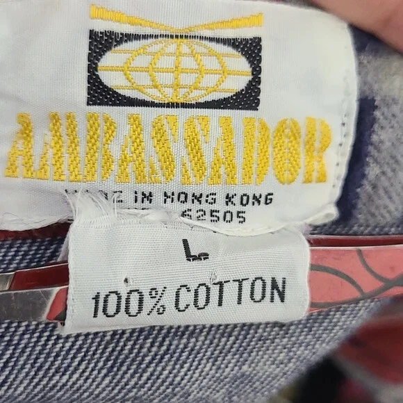 Chaqueta Ambassador Raw Denim Chore Años 70 Grande Foto 4 de 4