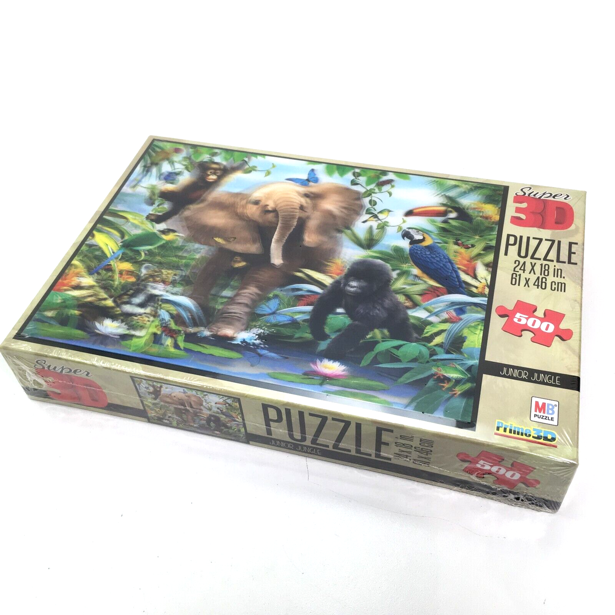 NEW Milton Bradley MB Super Prime 3D Jigsaw Puzzle “Junior