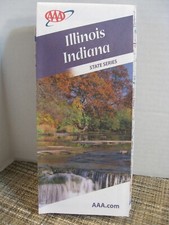 AAA Illinois Indiana Map - State Series - Road Map/ Highway/ Travel Map - 2010