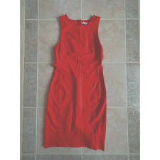 Babaton stretchy Red Midi Sleeveless Dress Size 6