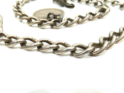925 Silver Albert Watch Chain - Wolverhampton West End League - 1911 - 73g - Picture 11 of 11