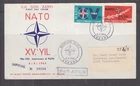 TURKEY, 1964 NATO pair on First Day cover to Canada.