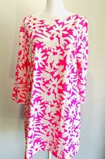 Britt Dress colorful pink floral USA made Beach Summer Resort Women’s XL