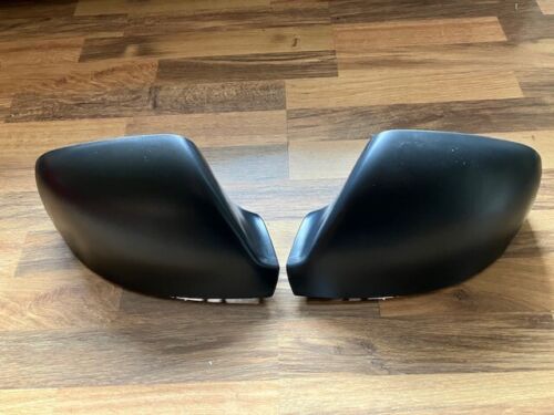 VW Transporter T5.1 T6 T6.1 10-24 Door Mirror Covers Black Textured New Pair - Picture 2 of 3