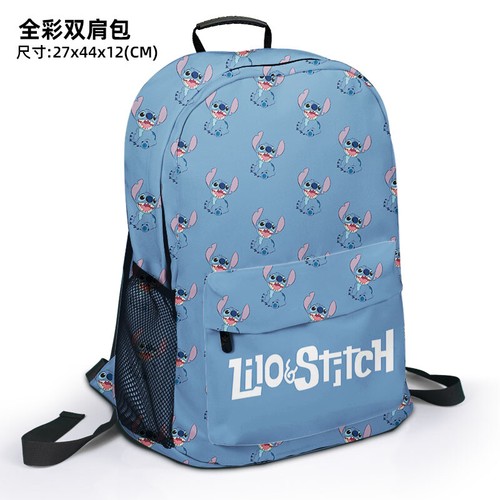 Lilo & Stitch Rucksack Cartoon Print Großraum Schüler Pendler Schulranzen - Bild 10 von 29